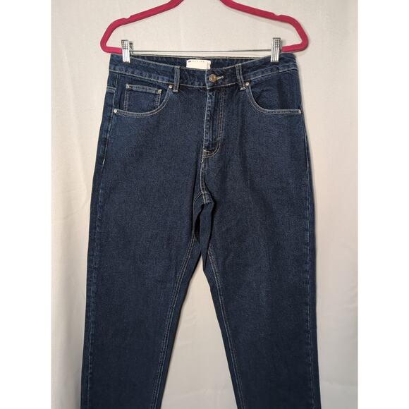 Asos Design Woman's High Waist Blue Denim Jeans Size 32 NWOT (565) - Picture 2 of 8